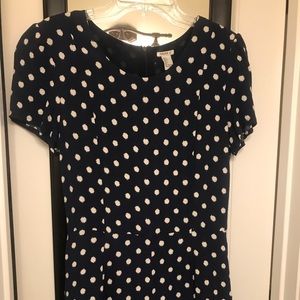 Polka Dotted romper with pockets!